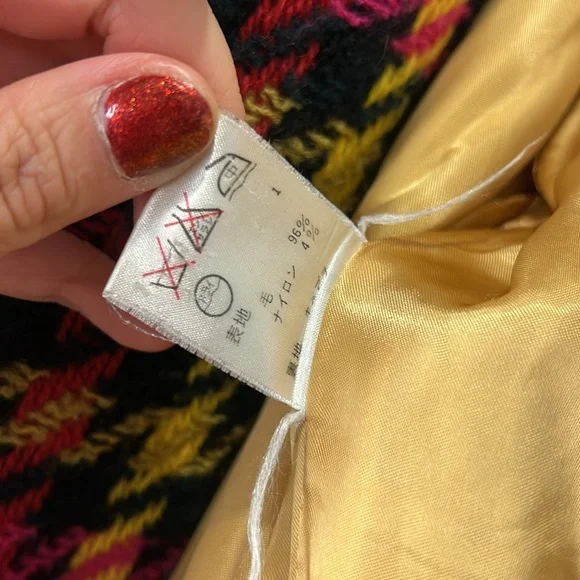 Vintage Love Moschino Women's Houndstooth Lightweight Coat - Picture 5 of 9